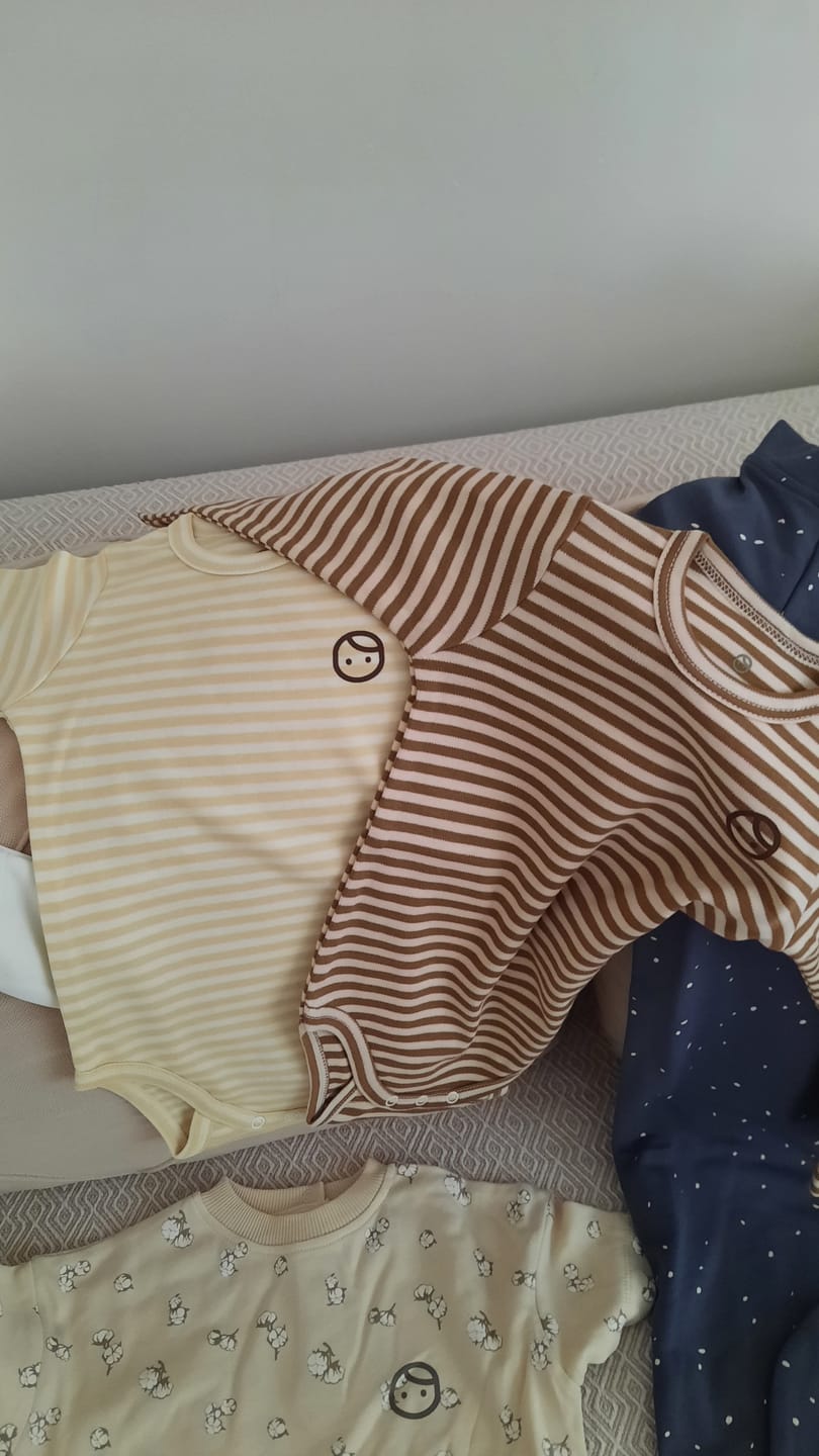 Customer photo review of 2'li Uzun Kollu Ayarlanabilir Çıtçıtlı Organik Pamuk Zıbın Playtime