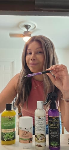 Customer photo review of Hydrate and Luxuriate Hair & Skin Care Deluxe Set (5 Flavors)