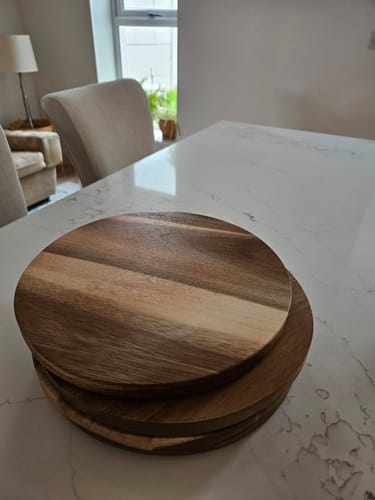 Customer photo review of Belleek Living Wooden Placemats Set of 4