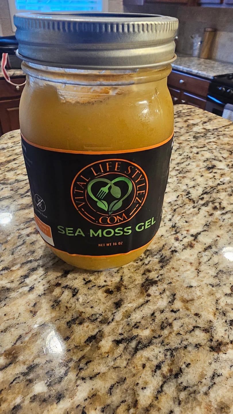 Customer photo review of SUPERMAN BLEND (Sea Moss/Ginseng/Tongkat Ali/Horny goatweed/Maca root/Lion's mane/Burdock root/Bladderwrack/Ashwagandha/Yellow doc)💪🏿🍆