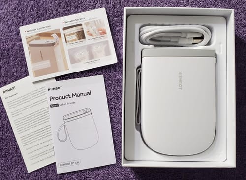 Customer photo review of D11 2024 Upgraded 0.5 Inch Label Maker Machine with Tape - 300dpi upgraded resolution