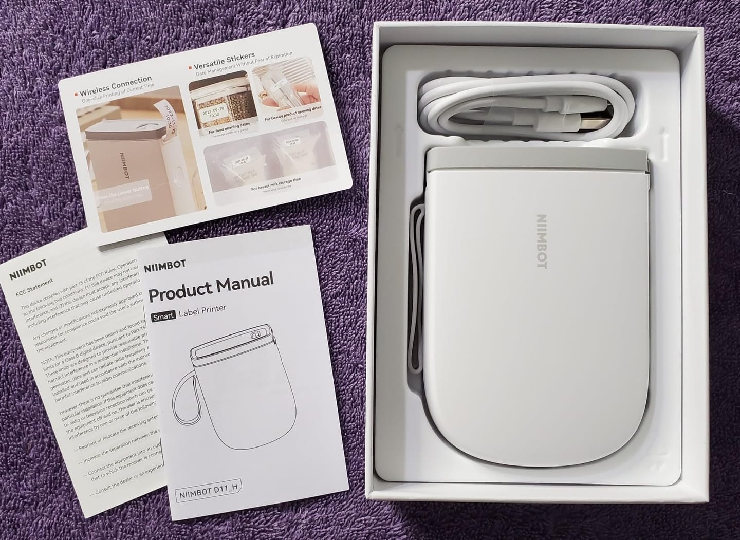 Customer photo review of D11 2024 Upgraded 0.5 Inch Label Maker Machine with Tape - 300dpi upgraded resolution