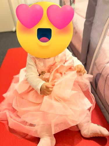 Customer photo review of Baby Girl and Toddler Summer Princess Dress Flower Girl Princess Party Dress