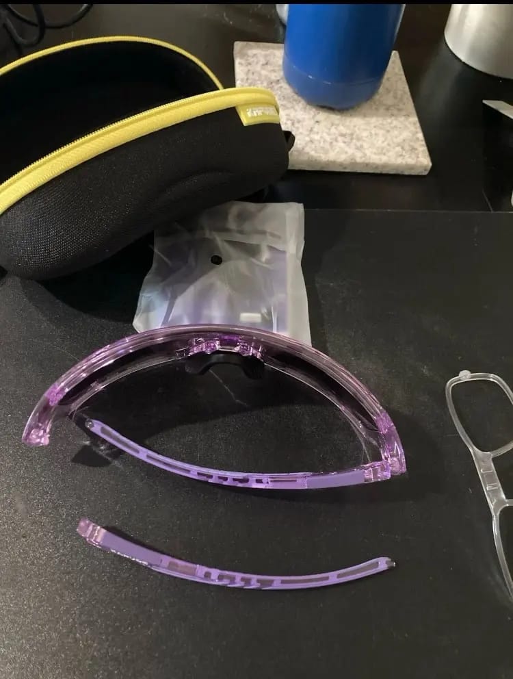 Customer photo review of Acetate Frame Polarized Cycling Sunglasses — Black | KIMLUD