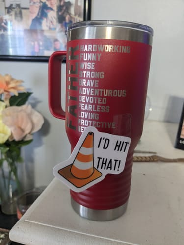 Customer photo review of I'd Hit That Sticker