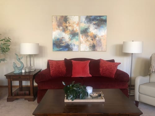 Customer photo review of Modern Abstract Painting #ABAV372