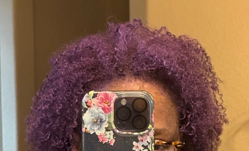 Customer photo review of Temporary Hair Color Gel - Bronze Beauty