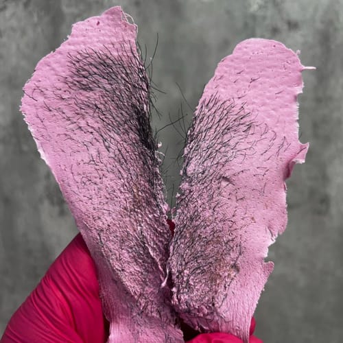 Customer photo review of Plumeria Hard Wax 1kg