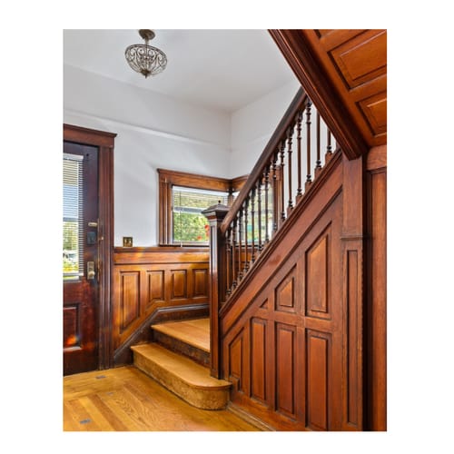 Customer photo review of Victorian Antique Bronze Crystal Semi Flush Light