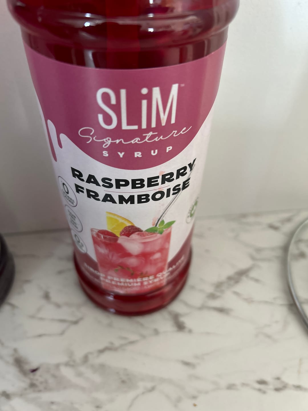 Customer photo review of Slimfield Syrups - Sugar Free Syrups 750ml