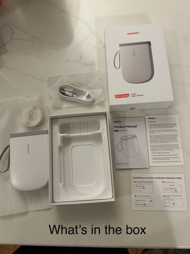 Customer photo review of D11 2024 Upgraded 0.5 Inch Label Maker Machine with Tape - 300dpi upgraded resolution