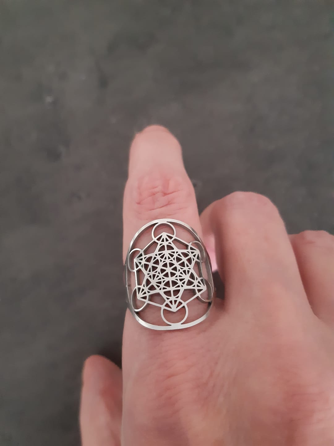 Customer photo review of Bague Ajustable Métatron