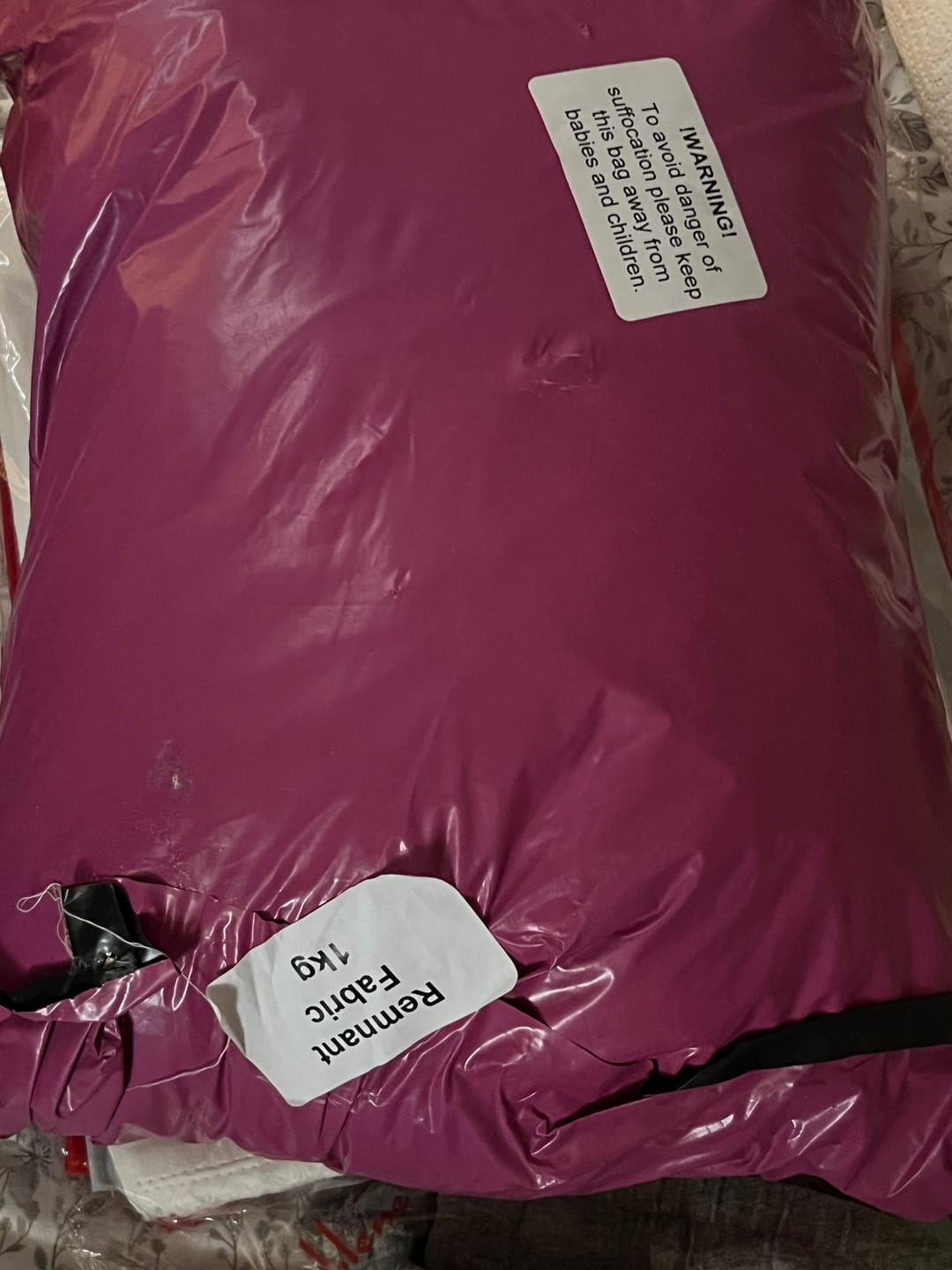 Customer photo review of 1kg Mixed Remnants Fabric Bag- Huge Variety