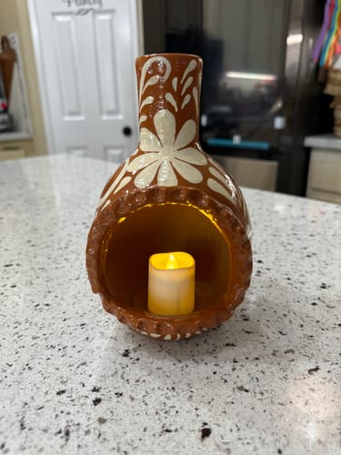 Customer photo review of Jalisco Mexican Chimenea Mini Chimeneas Mexican Clay Chimeneas Mini Indoor Chimenea Incense Burner Cone Incense Burner