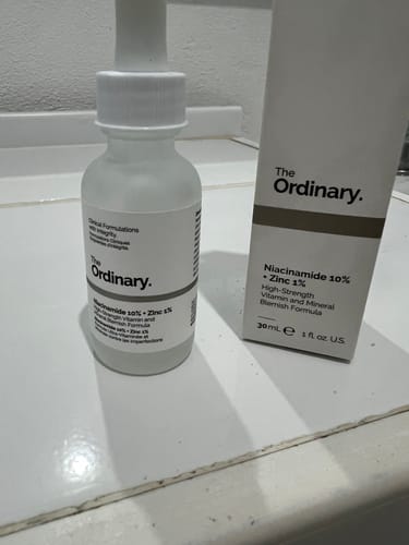 Customer photo review of Niacinamide 10% + Zinc 1% Oil Control Serum