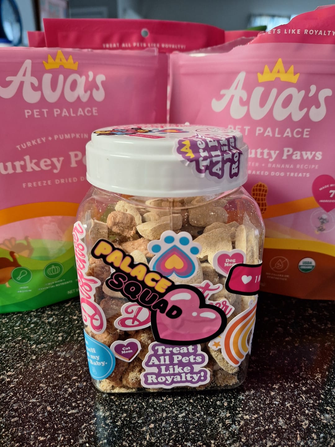 Customer photo review of Freeze Dried Dog Treats - Turkey Poppers