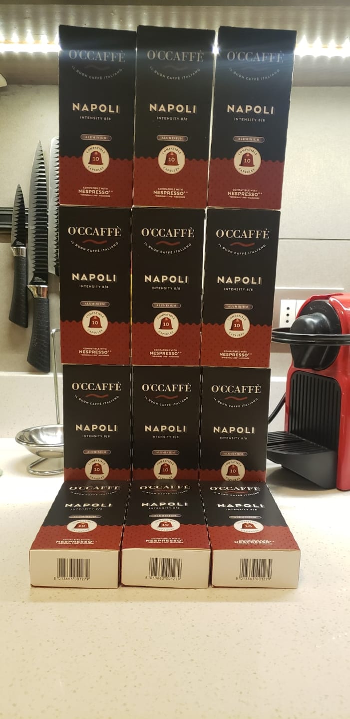 Customer photo review of Pack Occaffe 120 Cápsulas Aluminio Compatibles para Nespresso