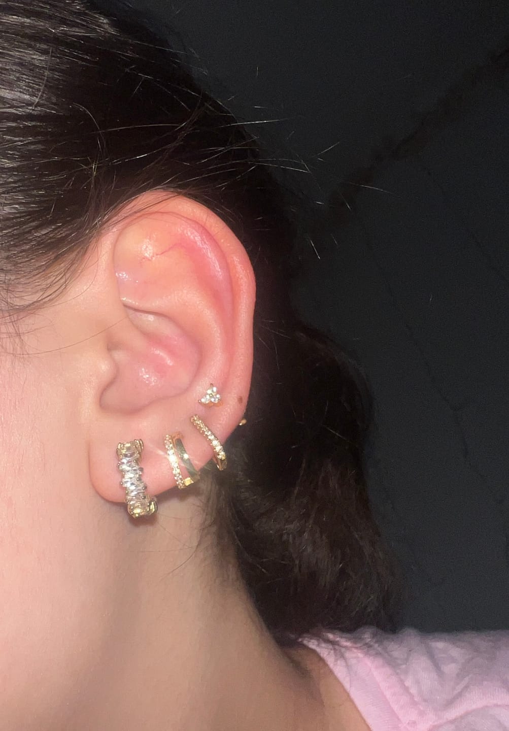 Customer photo review of Noemi Ohrstecker | 18K vergoldet