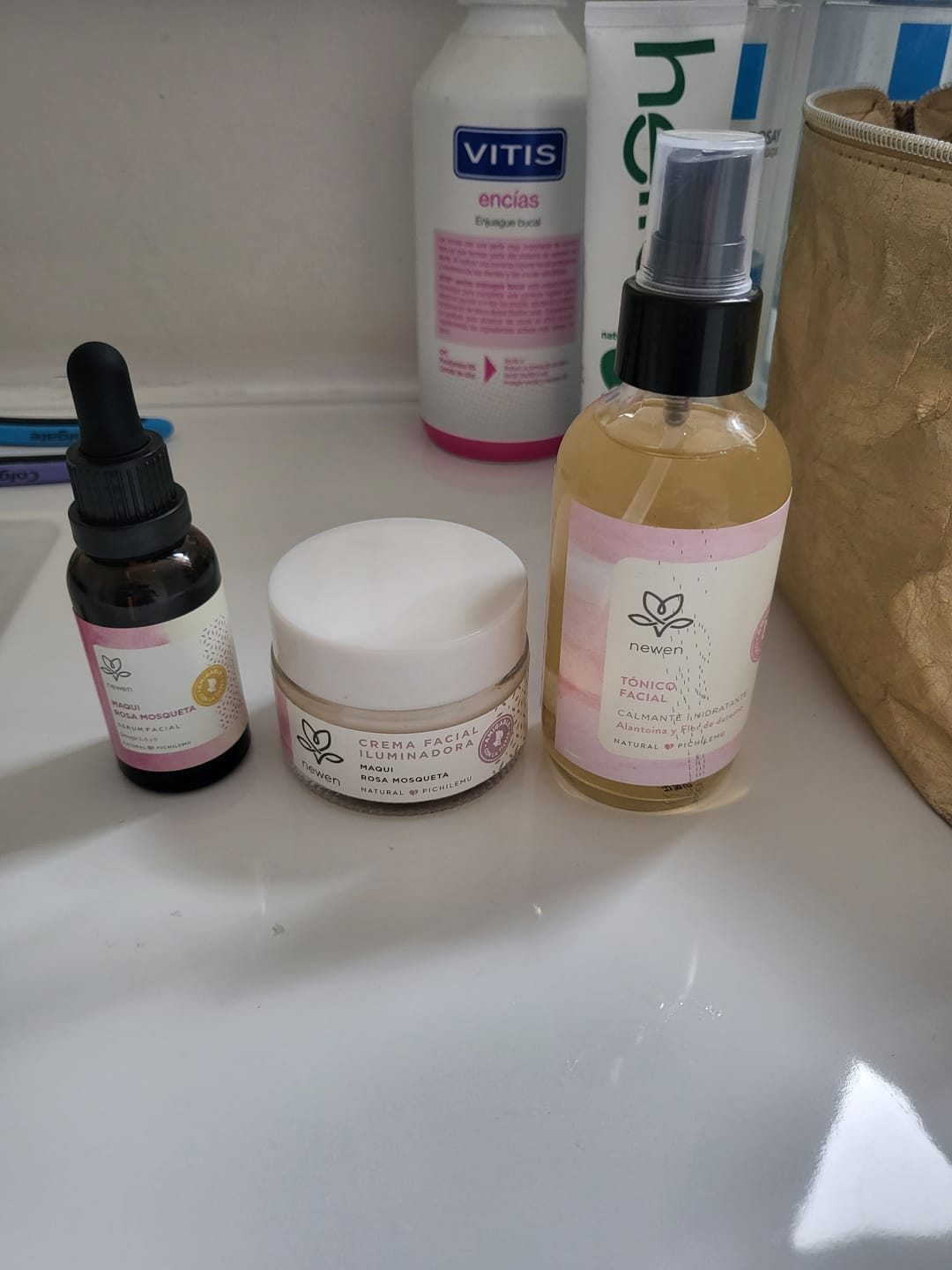 Customer photo review of Rutina de skincare Inicia