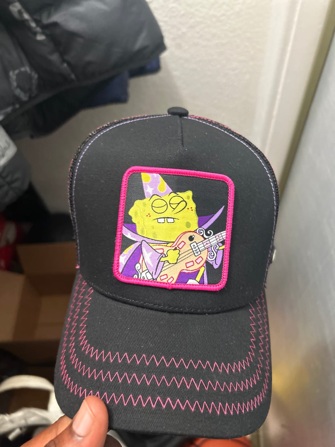 Customer photo review of OVERLORD X SpongeBob: Goofy Goober Trucker Cap
