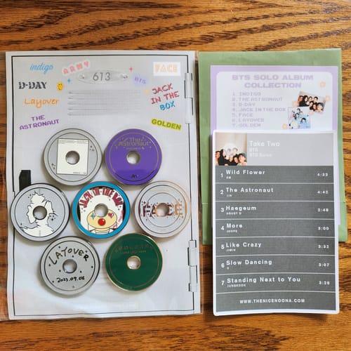 Customer photo review of (PREORDER) BTS Solo CD Magnet Collection
