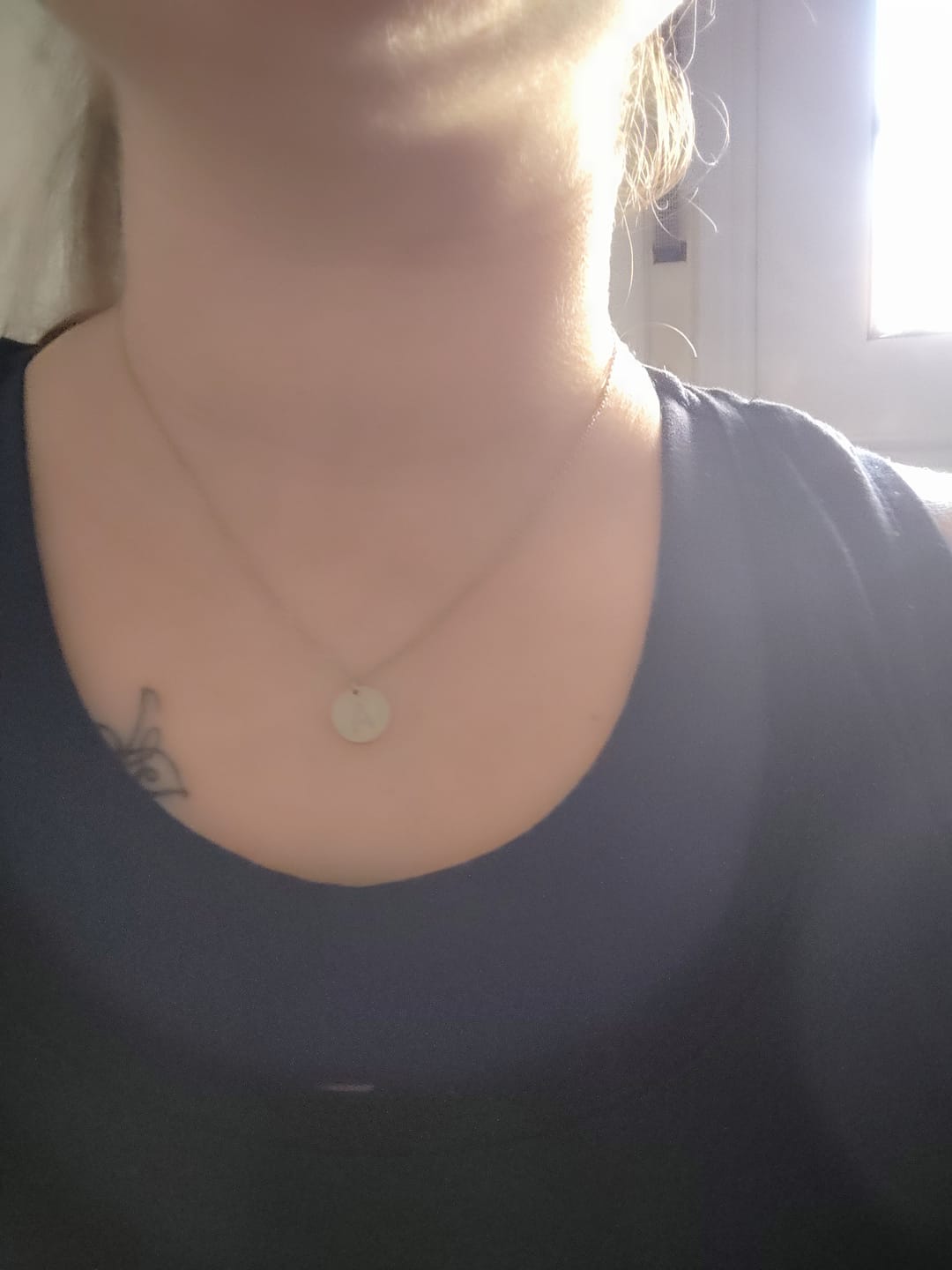 Customer photo review of Collar Inicial