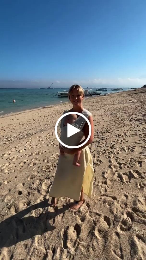 Customer video review of Newborn Carrier in Sand