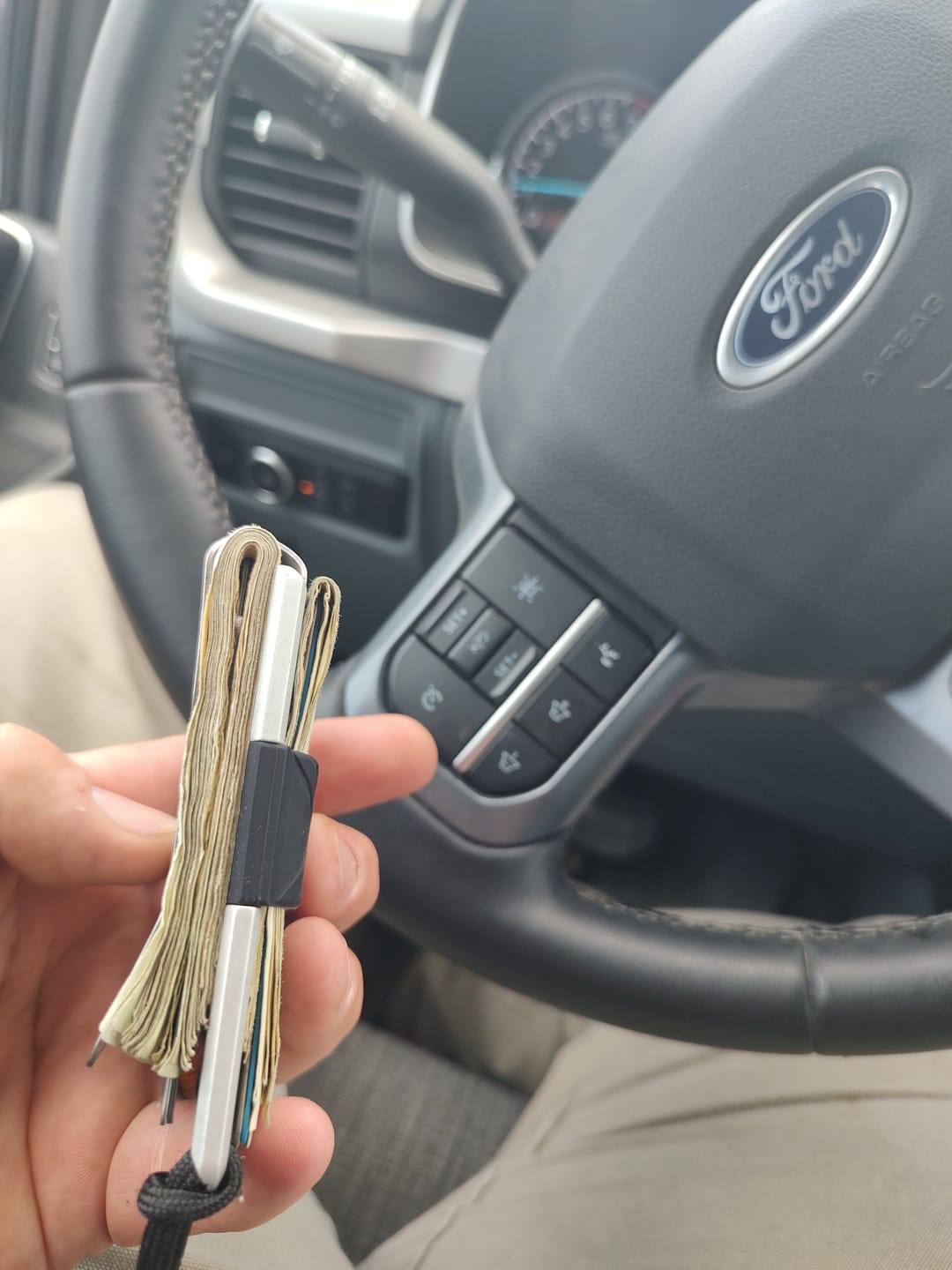 Customer photo review of MC01 TITANIUM MONEY CLIP