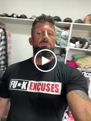 Customer video review of Fu*k Excuses Tee Shirt