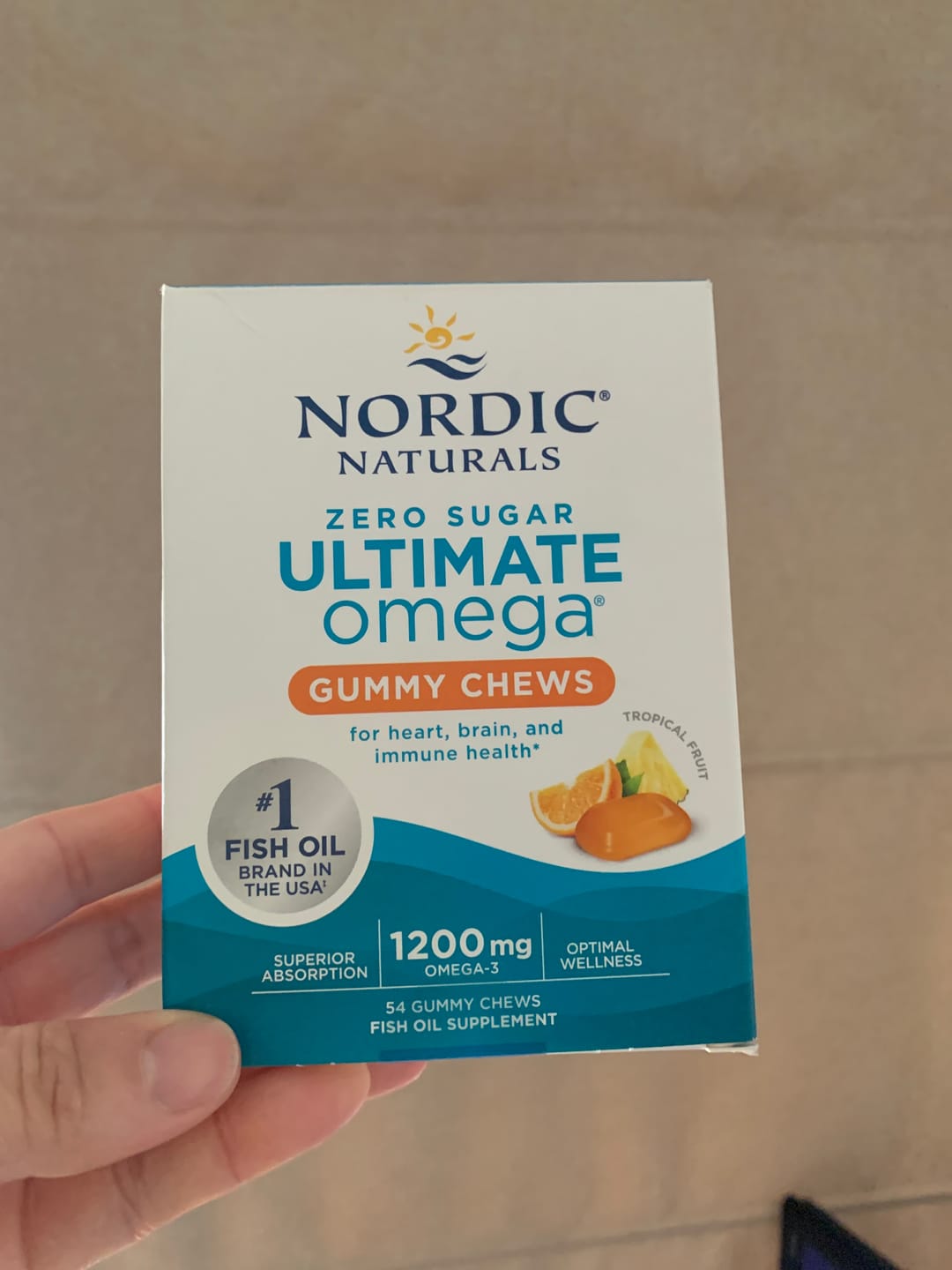 Customer photo review of Ultimate Omega 3 Gummy (omega 3) 1.200 mg-54 gomitas