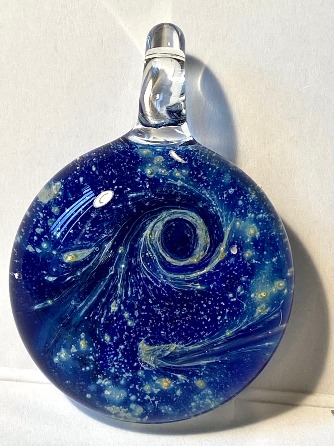 Customer photo review of Nightswirl Cremation Pendant