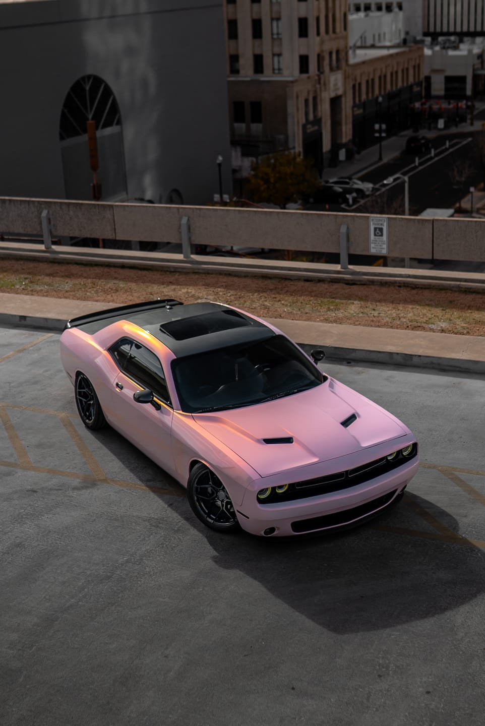Customer photo review of Candy Metallic Pink White Vinyl Wrap