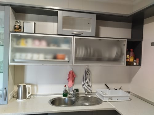 Customer photo review of Pistón de subida de 120N hidráulico de gas y compás abatible