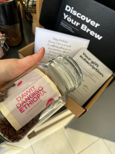 Customer photo review of Coffee Gift Subscription