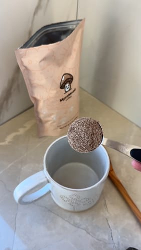 Customer photo review of Mushroom Coffee 30 Servings - Starter Kit