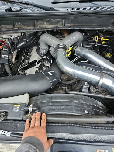 Customer photo review of SPE Motorsport 2011-2022 6.7 Powerstroke Intake Piping Kit
