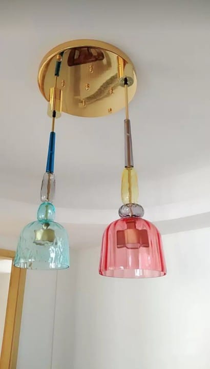Customer photo review of Olivia Colorful Candy Pendant Light