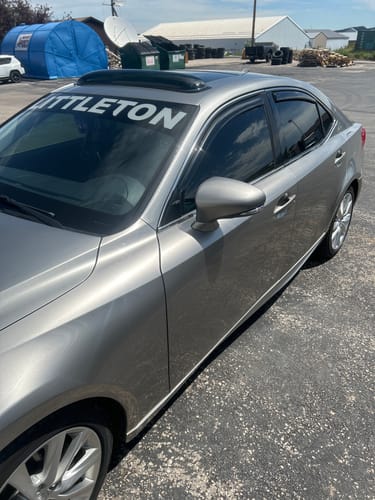 Customer photo review of Fit 2014-2020 Lexus IS250 IS200T IS300 In-Channel Vent Window Visors Rain Sun Wind Guards Shade Deflectors