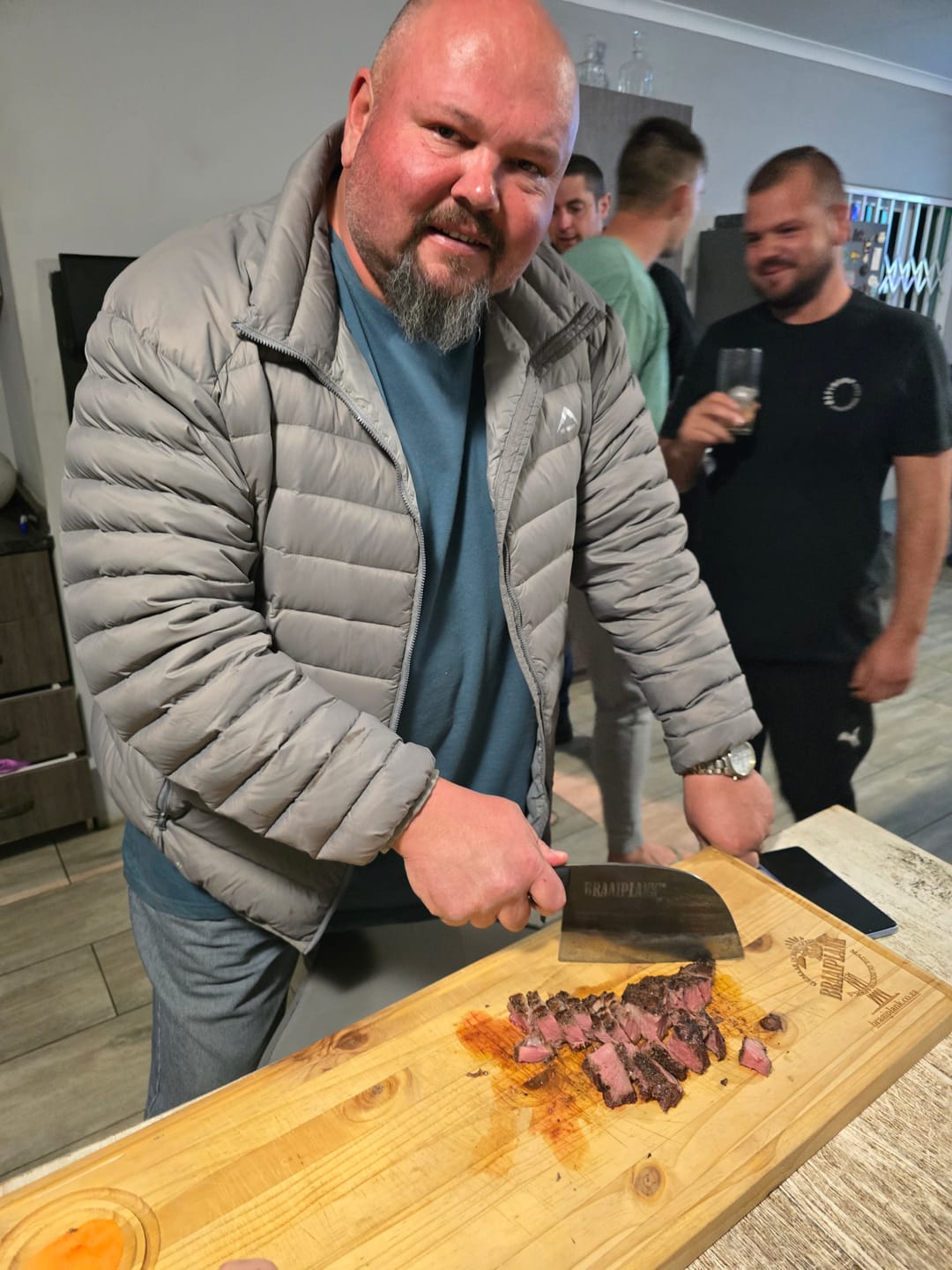 Customer photo review of BraaiPlank™ Hammer Forged Butcher Knife