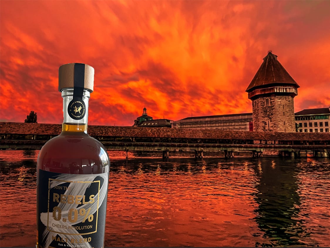 Customer photo review of REBELS 0.0% MALT BLEND (alcohol-free Whiskey Alternative)