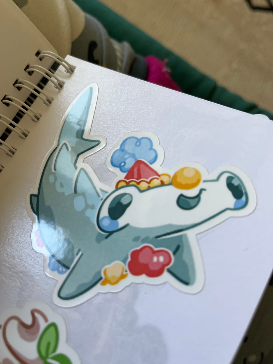 Customer photo review of Clown Shark Stickers