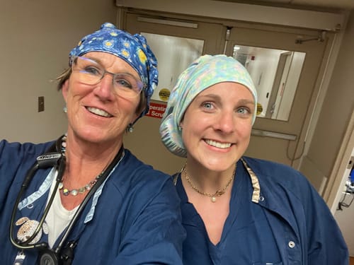 Customer photo review of Scrub Hat - Starry Night