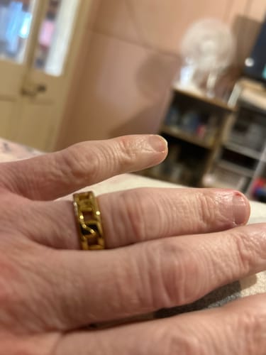 Customer photo review of Otis Link Ring- Gold