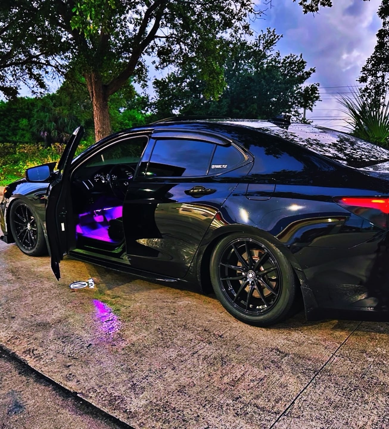 Customer photo review of 2015-2020 TLX Carbon Fiber Window Visors