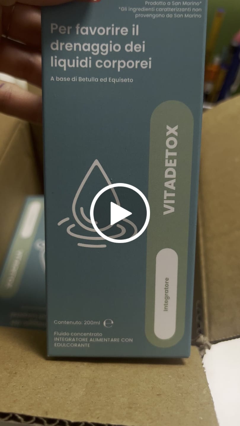 Kundrecension på video av VITADETOX – För att dränera kroppsvätskor (200 ml)