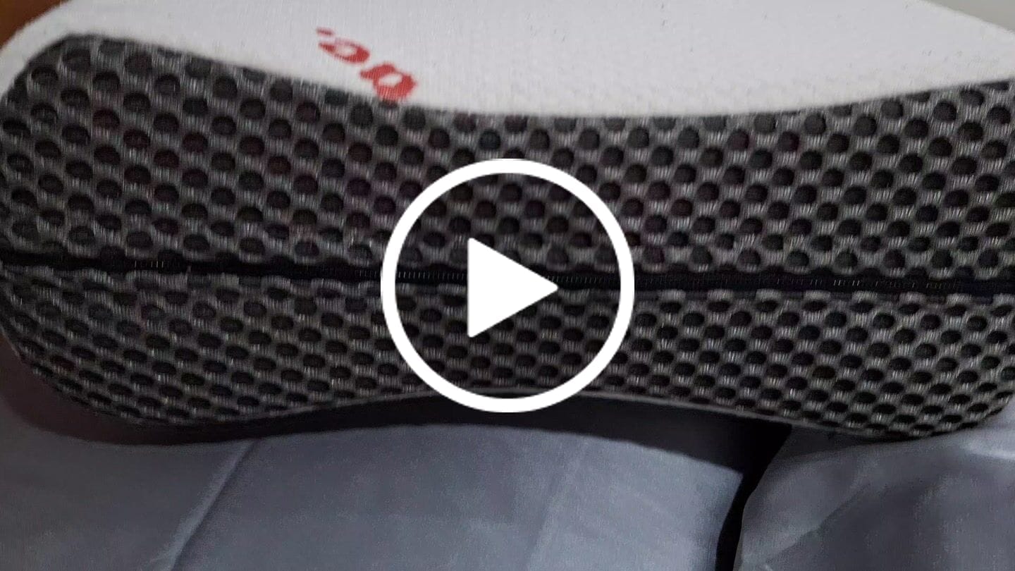 Customer video review of Knee Pillow- Raspy