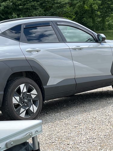 Customer photo review of For Hyundai Kona 2024-2025 In-Channel Window Visors Rain Guards Shade Deflectors