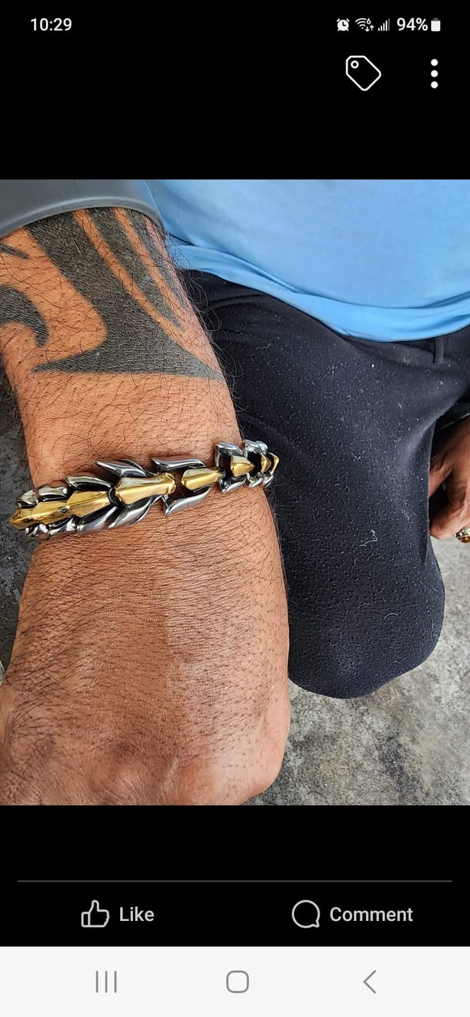 Customer photo review of The Midgard Serpent - Stainless Steel Bracelet