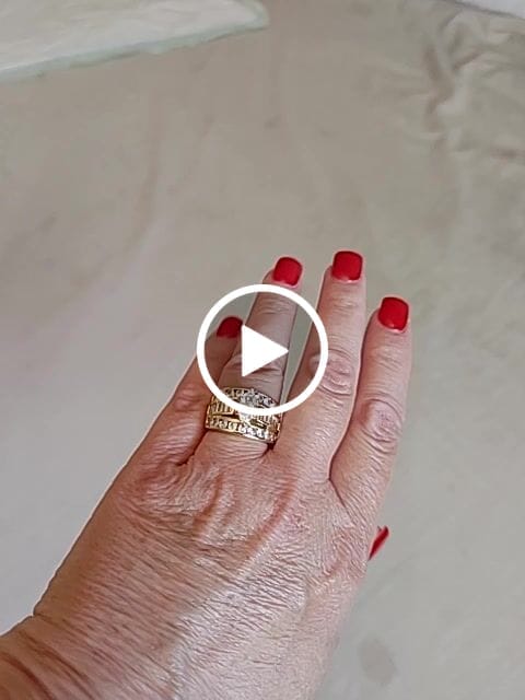 Customer video review of 18k Multi Gold Diamond Ring
