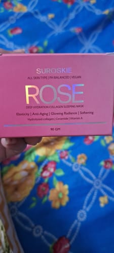 Customer photo review of ROSE DEEP HYDRATION COLLAGEN SLEEPING MASK